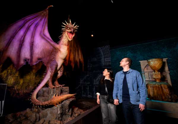 Dragão na exposição Harry Potter São Paulo